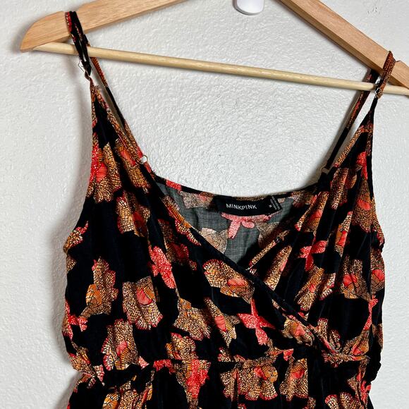 MINKPINK Floral Print Sleeveless Jumpsuit Medium - Picture 2 of 6
